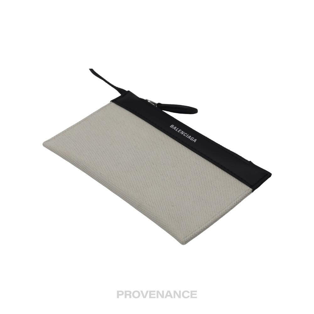 🔴 Balenciaga Canvas Pochette Wallet - Black/White - Picture 3 of 6